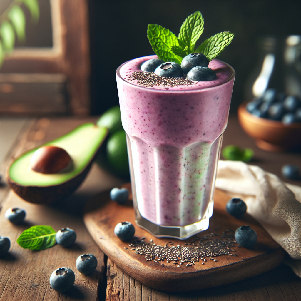 Berry Coconut Avocado Shake