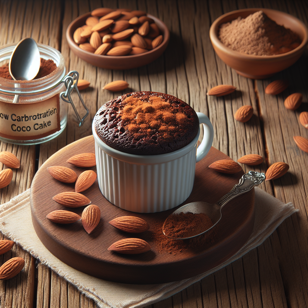 Low Carb Cocoa Mug Cake