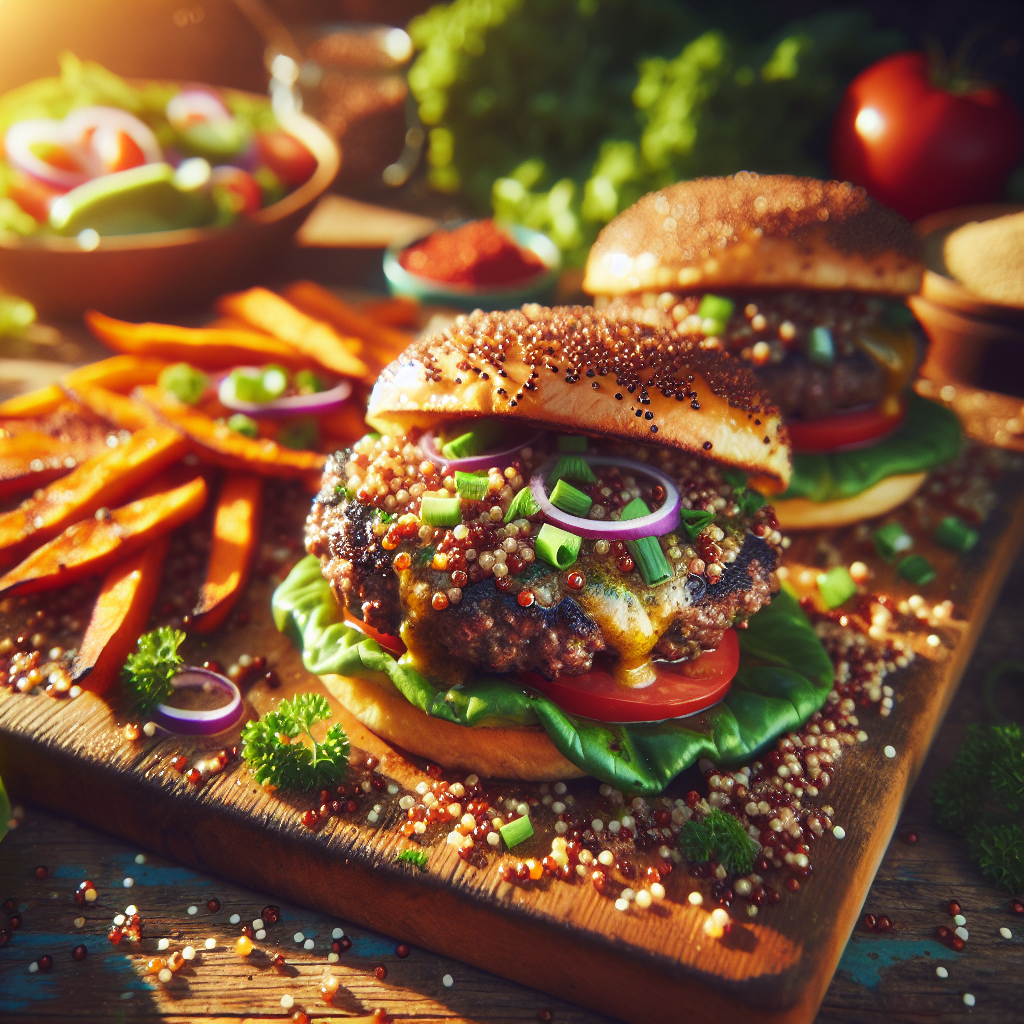 Quinoa Beef Burgers