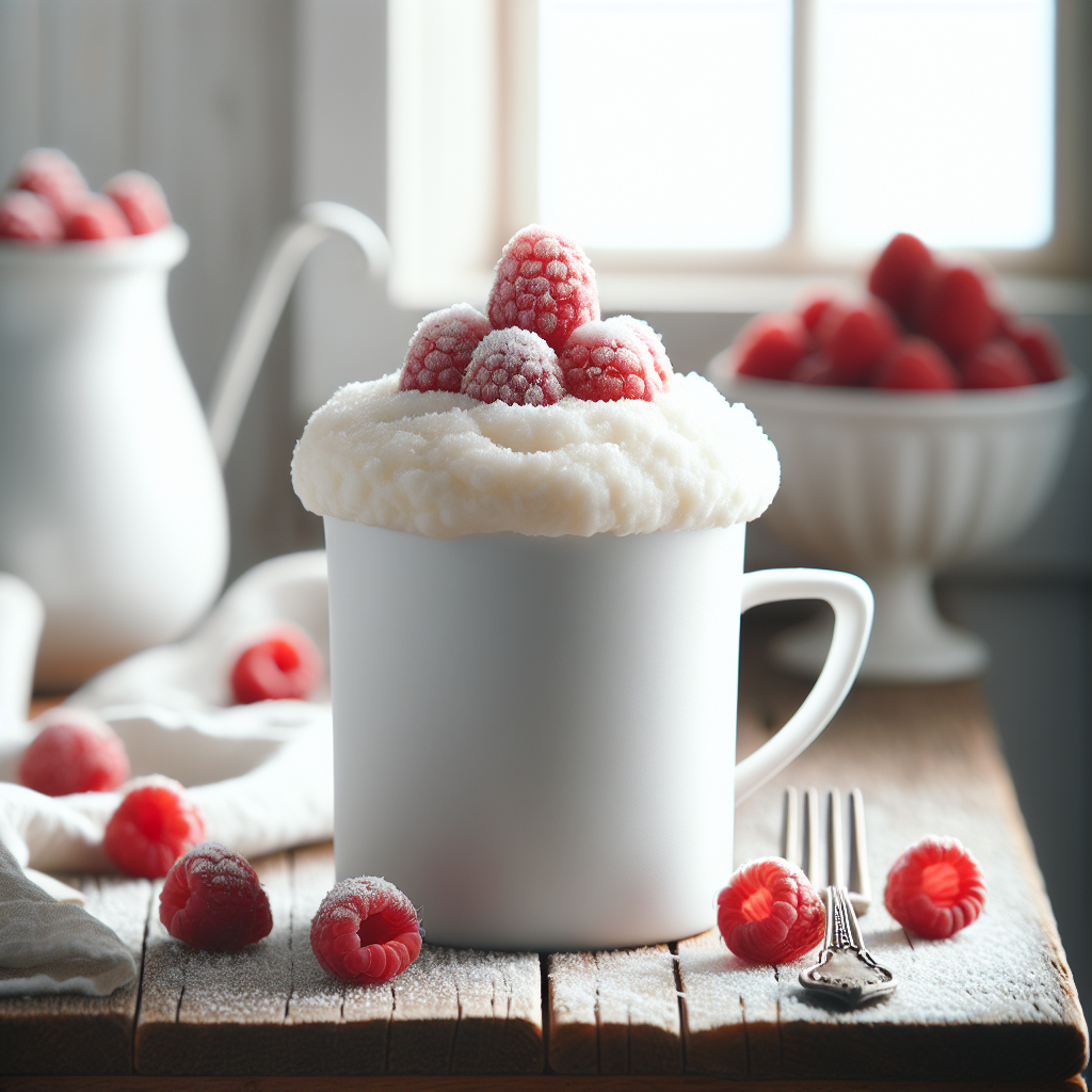 Raspberry Mug Cake