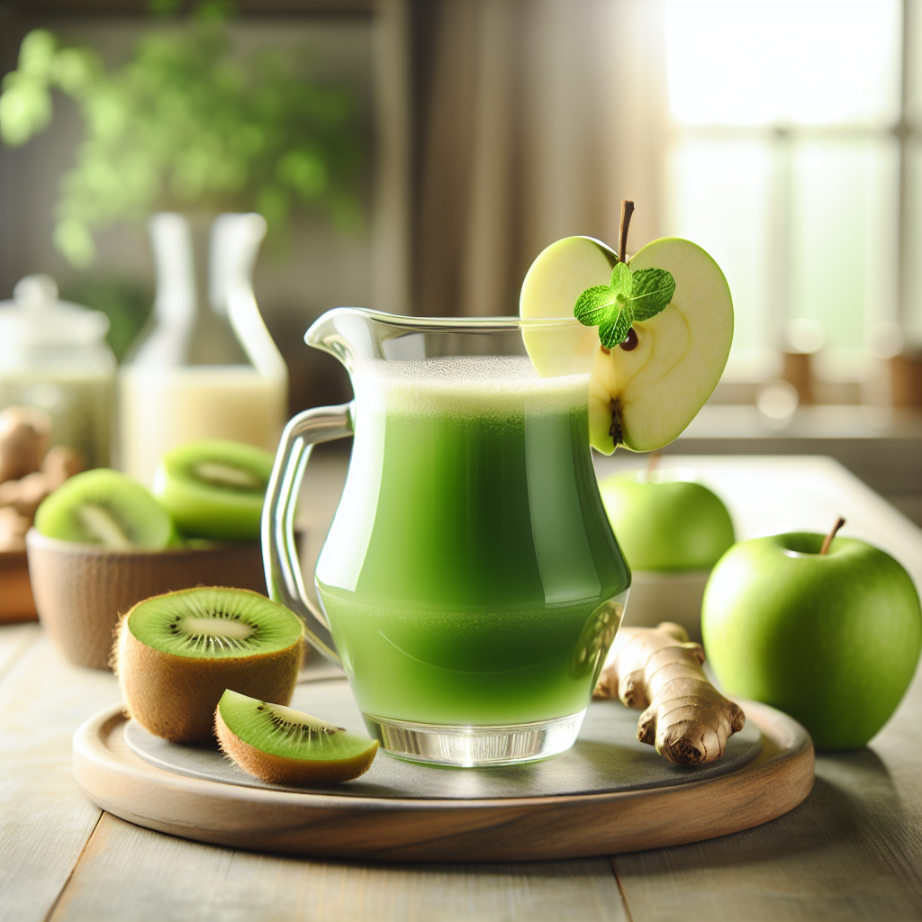 Green Apple and Green Banana Juice