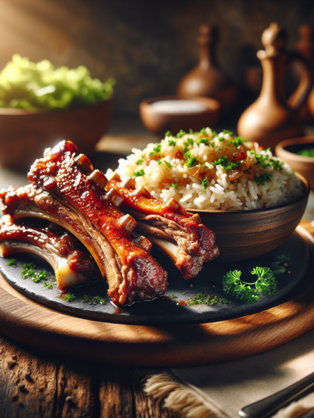 Pork Ribs with Rice